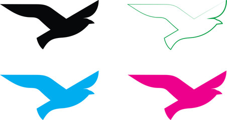 Obraz premium Minimalist icon set, gear symbols with checkmarks, simple line drawings, monochromatic color schemes, black, green, blue, and pink variations, clean vector graphics, productivity concept, quality assu