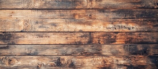 Rustic wooden plank texture background with natural grain patterns and copy space