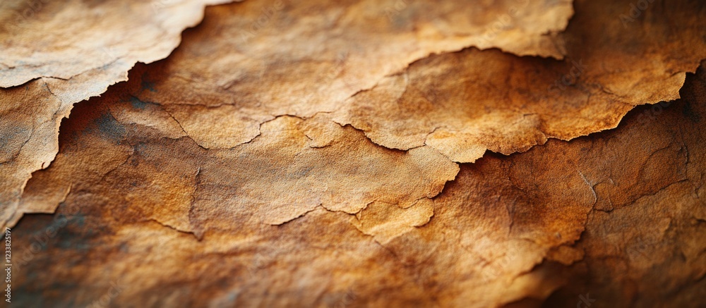 Aufkleber detailed close-up of layered brown paper or leaf textures with warm tones and natural patterns copy 