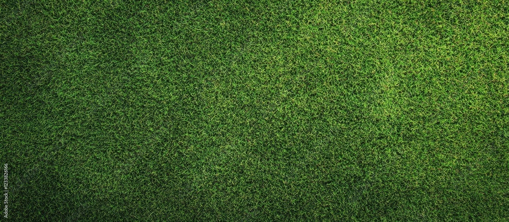Aufkleber Green grass texture background with uniform pattern and Copy Space for text placement. Ideal for various design applications.