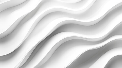 Obraz premium Abstract white backdrop with delicate geometric shapes layered white surfaces create a dynamic, 