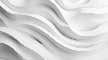 Obraz premium Abstract white backdrop with delicate geometric shapes layered white surfaces create a dynamic, 