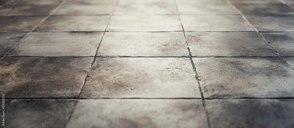Poster gray cement floor surface with a neutral backdrop providing ample empty space for text and design el