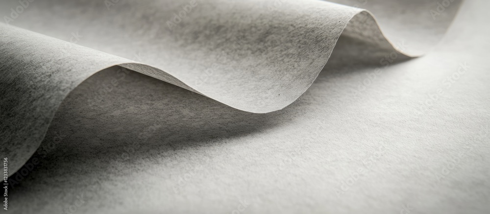  textured gray paper with subtle waves and curves in a soft lighting setting suitable for background 