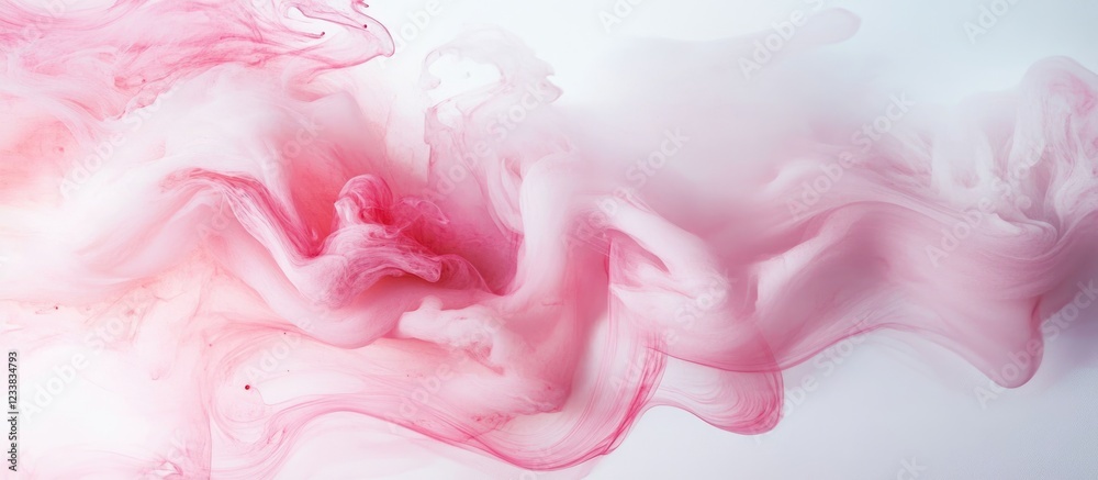 Poster elegant pink and white abstract background with smooth flowing patterns and ample space for customiz