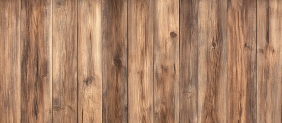 Fototapeta premium Wooden texture background with vertical plank arrangement and natural grain details