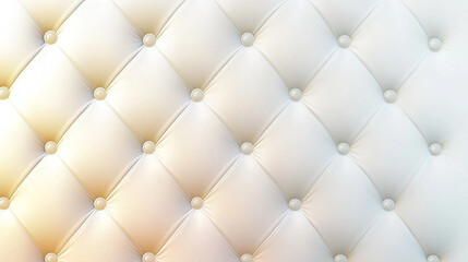 Wide Light white luxury upholstery sofa texture background, White fabric mattress texture background. Soft quilted blanket as background, top view