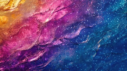 Fototapeta premium Vibrant Abstract Ocean Surface with Colorful Swirls and Sparkling Texture Ideal for Background or Promotional Text Use