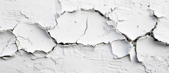 Obraz premium Cracked white wooden surface with blank space for text emphasizing anti-vandalism awareness during the holiday season