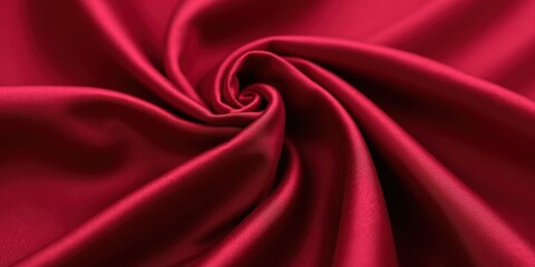 Obraz premium Intense crimson velvet in luxurious texture, exuding elegance with its smooth yet plush surface, inviting touch and admiration