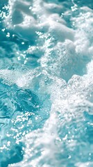 Hot summer day at a swimming pool with refreshing water