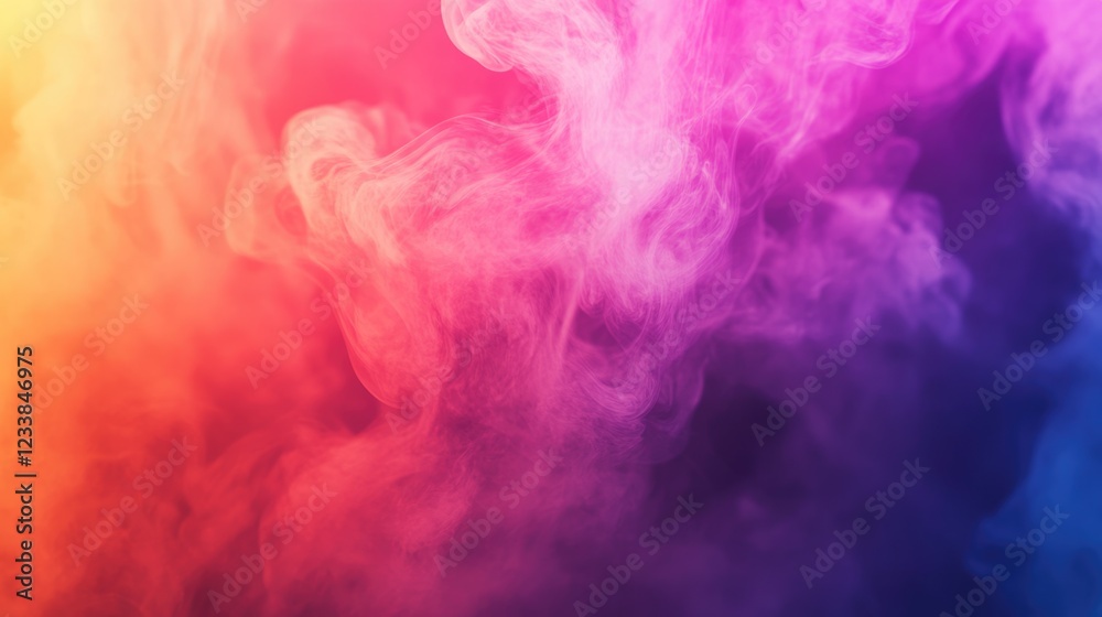 Poster Vibrant Colorful Abstract Background with Soft Motion Blur and Blank Space for Text Overlay