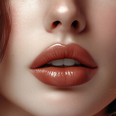 Fototapeta premium close up lips