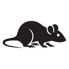 Simple Silhouette of a Rodent