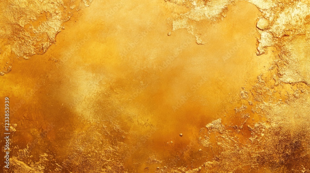 Poster elegant gold foil textured background with empty space for custom text or branding in an abstract de