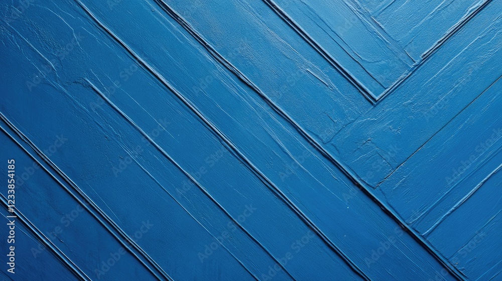 Poster Textured blue background with diagonal stripes creating a dynamic and appealing visual surface for design and creative projects