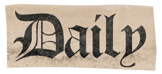 Daily klipping cut out paper collage