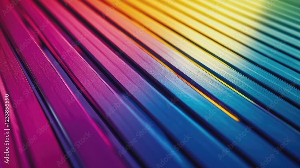 Poster colorful gradient diagonal lines background with space for text ideal for creative projects and desi