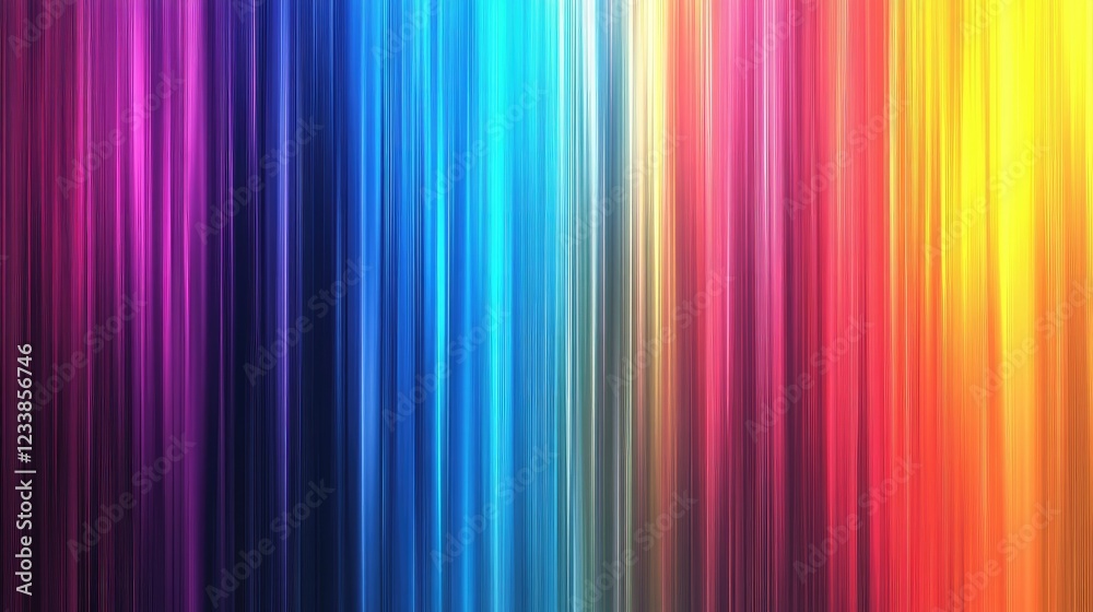 Fototapete Colorful Gradient Light Background with Vertical Stripes for Creative Text Placement and Design Applications