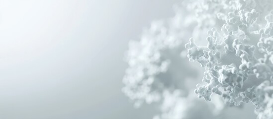 Glowing White Virus Visualization Depicting High Risk Viruses with Ample Space for Text and Analysis in a Medical Context