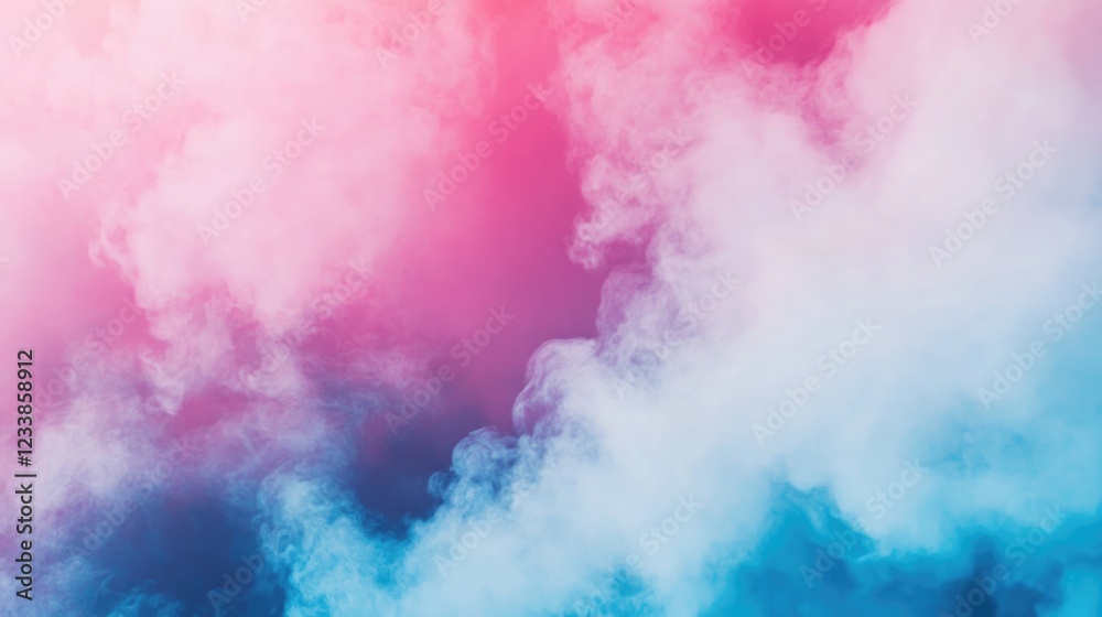 Poster colorful powder smoke background with empty space for text overlay ideal for creative designs and pr