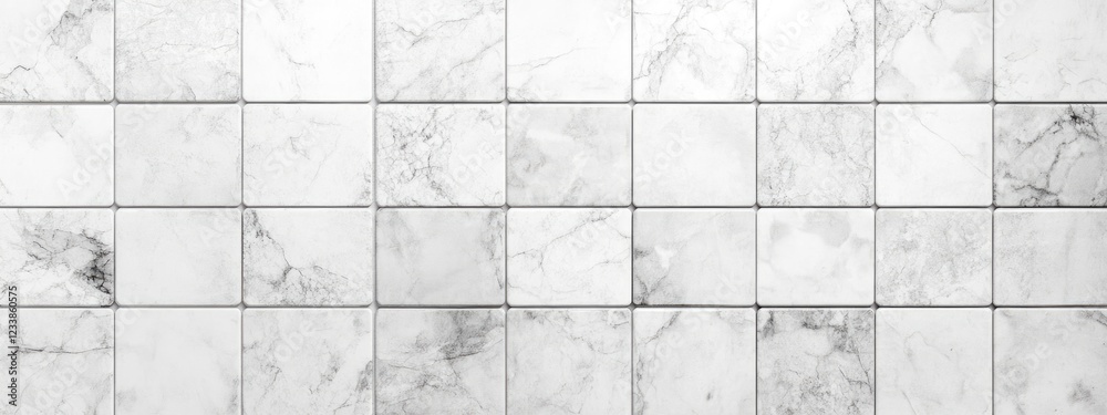 Poster white and gray tile texture for background with blank space for text overlay and design applications