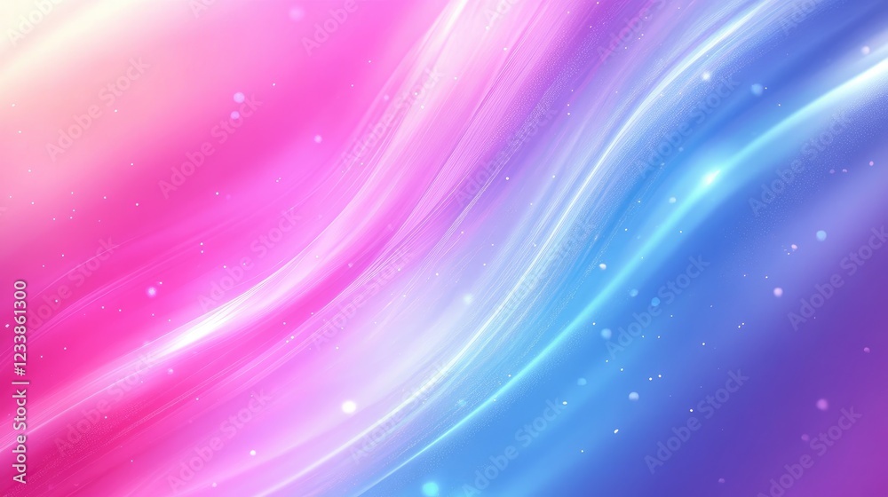 Aufkleber vibrant abstract background with blurred waves in pink and blue for a soothing visual experience