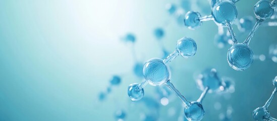 Catalysis Process in Chemical Plants Featuring Enzymes and Catalysts with Empty Space for Text in a Molecular Structure Background