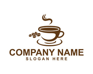 Premium Coffee Cup Logo Design for Stylish Cafes and Coffee Houses