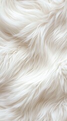 Obraz premium Macro shot of fluffy white animal fur glowing under natural light nature close-up organic concept
