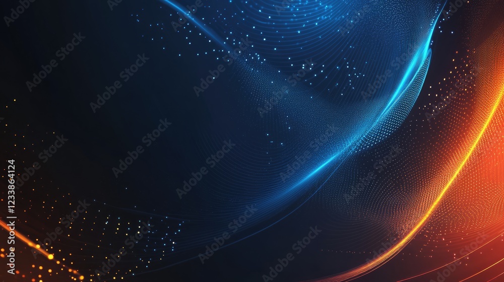 Aufkleber Abstract Background with Colorful Light Effects and Digital Textures for Technology, Innovation and Modern Design Concepts
