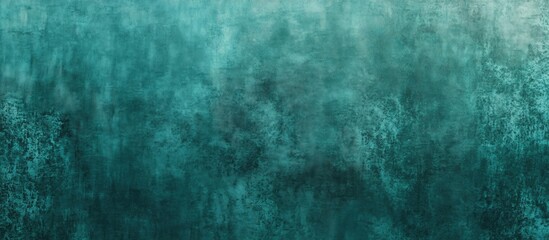 Obraz premium Celadon satin dark turquoise green elegant ombre velvet texture luxurious background with empty copy space for text design