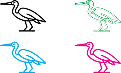 Minimalist icon set, gear symbols with checkmarks, simple line drawings, monochromatic color schemes, black, green, blue, and pink variations, clean vector graphics, productivity concept, quality assu