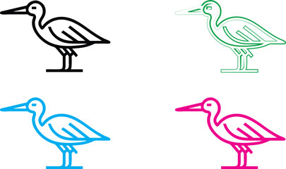 Minimalist icon set, gear symbols with checkmarks, simple line drawings, monochromatic color schemes, black, green, blue, and pink variations, clean vector graphics, productivity concept, quality assu