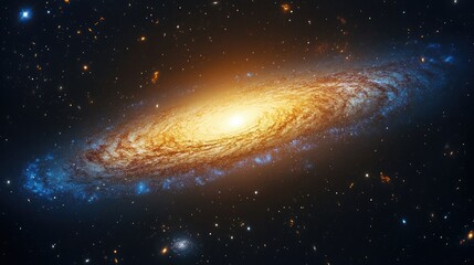 Fototapeta premium Stunning Cosmic Galaxy with Nebula and Vibrant Stars in Outer Space Ideal for Astronomical Themes and Backgrounds