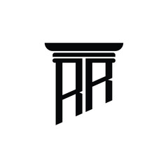 RR monogram logo design letter text name symbol monochrome logotype alphabet character simple logo