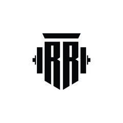 RR monogram logo design letter text name symbol monochrome logotype alphabet character simple logo