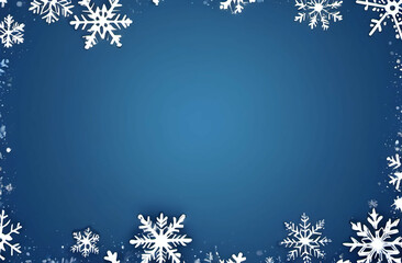 blue christmas snowfall background