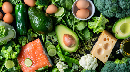 Ketogenic Diet Food Source: High Fats, Proteins and Fibers with Low Carbohydrates