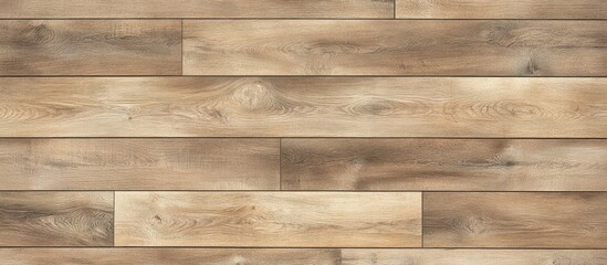 Naklejka premium Wooden texture background with light brown and beige tones featuring natural grain patterns suitable for interior design projects Copy Space