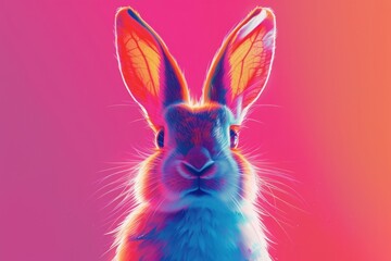 Fototapeta premium Cosmic bunny animal rodent mammal.