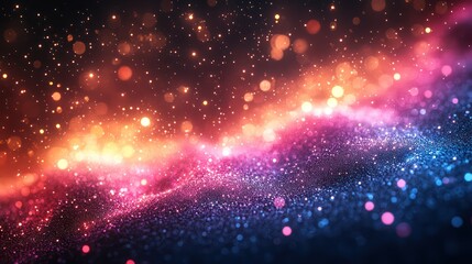 Cosmic Glitter: A Celestial Tapestry of Light and Color