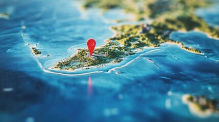 Detailed map of affected islands in the Pacific region, illustrating the geographical impact of recent natural events. Core concept: Visual representation of environmental changes and their localized