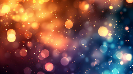 A vibrant abstract background featuring colorful bokeh lights and soft gradients.