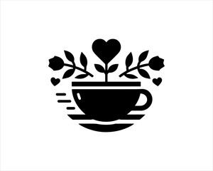 coffee cup with heart