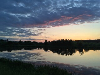 Fototapeta premium The Svislach is a river in Belarus.