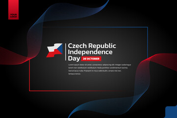 Czech Republic flag background, Czech Republic independence day 28th october