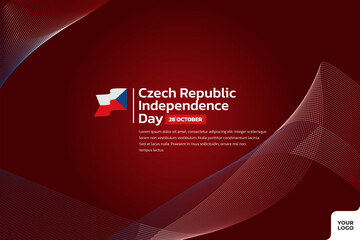 Czech Republic flag background, Czech Republic independence day 28th october