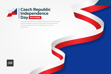 Czech Republic flag background, Czech Republic independence day 28th october