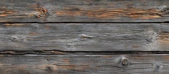 Obraz premium Weathered wooden planks with textured surface and natural imperfections ideal for backgrounds and design purposes Copy Space